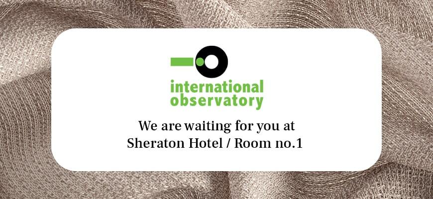 Visit us at the International Observatory 2021 in Como, Italy